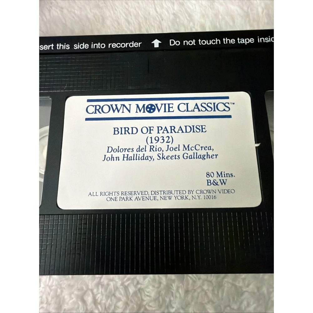 Sin Of Harold Diddlebock Bird Of Paradise VHS Tape Crown Movie Classics Lot Of 2